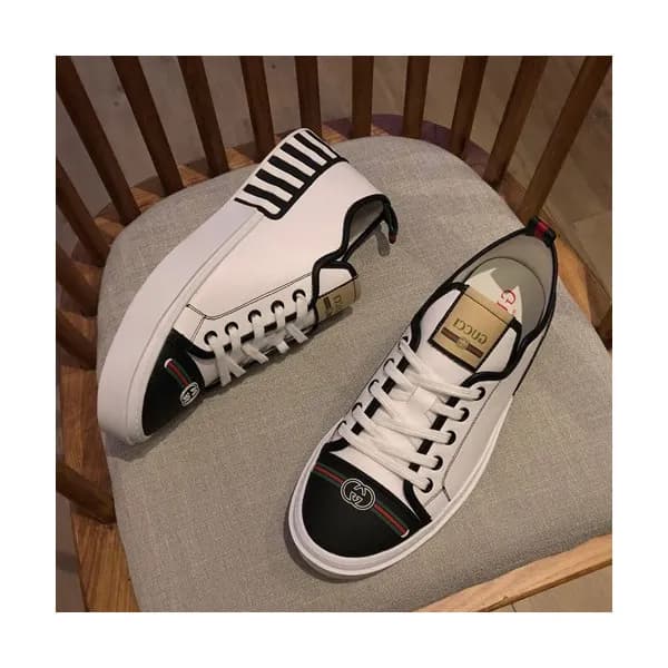 Gucci 2019 Mens Leather Sneakers - 구찌 2019 남성용 레더 … - 1