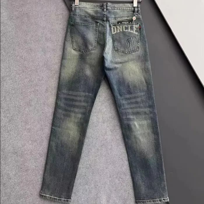 Moncler 2024 Mens Casual Logo Denim Pants -몽클레어 2… - 1