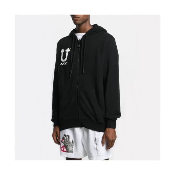 Off-white 2019 Mm/Wm Logo Cotton Oversize HoodT - … - 1