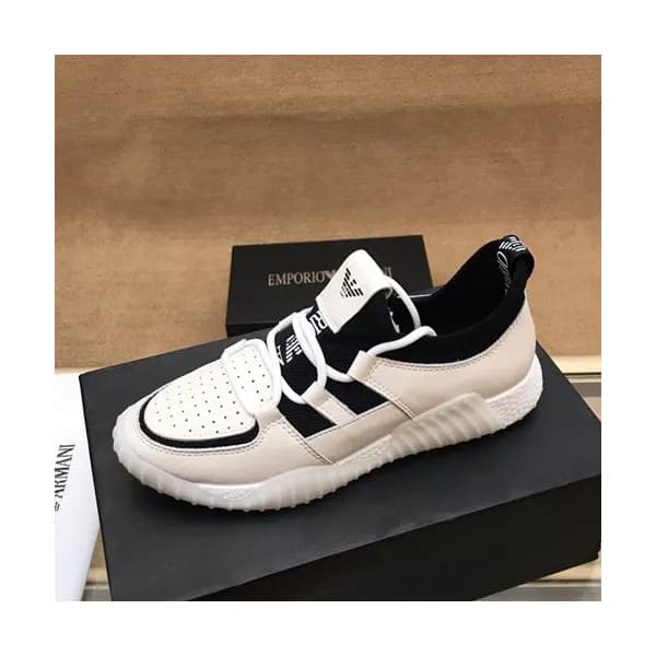 Armani 2019 Mens Leather Sneakers - 알마니 2019 남성용 … - 1