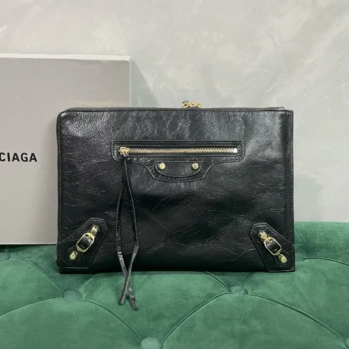 Balenciaga Leather Clutch Bag,33/37CM - 발렌시아가 남여공용… - 1