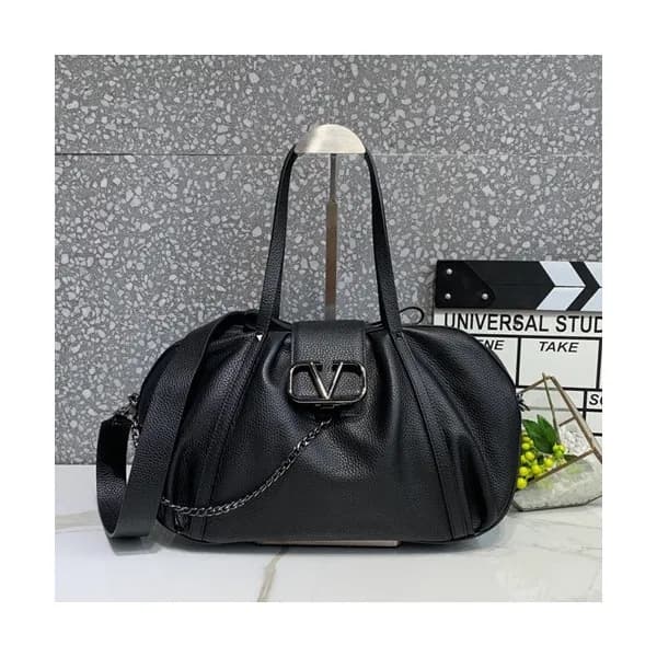 Valentino 2019 Leather Vsling Small Tote Shoudler … - 1