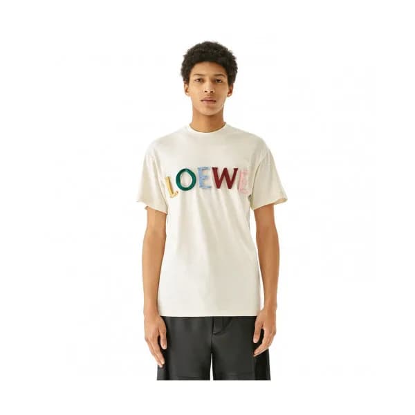 [로에베]Loewe 2020 Mm/Wm Logo Cotton Short Sleeved Ts… - 1