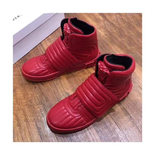 Versace 2020 Mens Leather Sneakers - 베르사체 2020 남성용… - 1