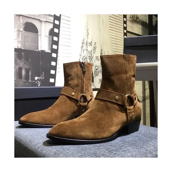 Saint Laurent 2020 Mens Leather Boots - 입생로랑 2020 … - 1