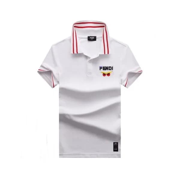[펜디]Fendi 2020 Mens Logo Casual Cotton Polo Short … - 1