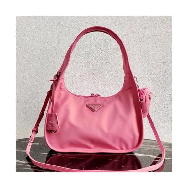 Prada 2020 Nylon Hobo Tote Shoulder Bag,34CM - 프라다… - 1
