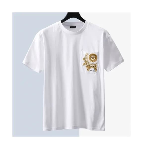 [베르사체]Versace 2020 Mens Logo Silket Short Sleeved … - 1