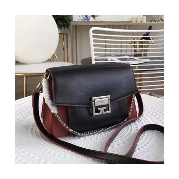 Givenchy 2020 GV3 Leather Medium Shoulder Bag,21.5… - 1