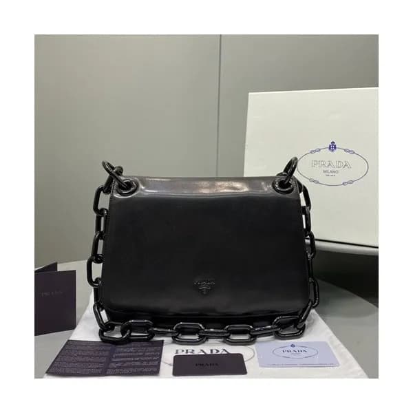 Prada 2020 Leather Hobo Shoulder Bag,26CM - 프라다 20… - 1