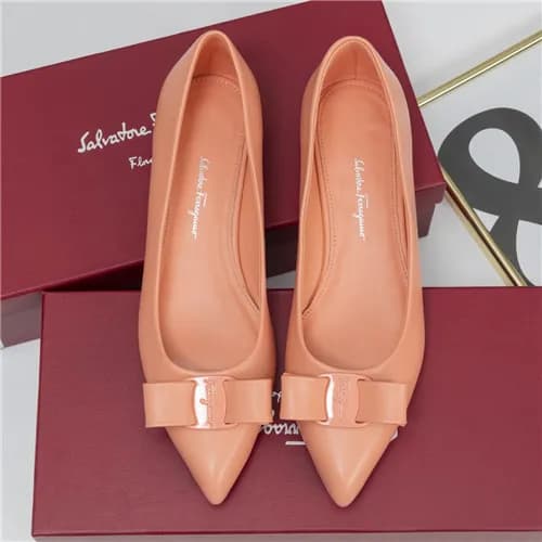 Salvatore Ferragamo 2021 Women's Leather Flat …