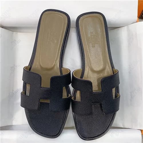 Hermes 2021 Women's Leather Slipper - 에르메스 202… - 1