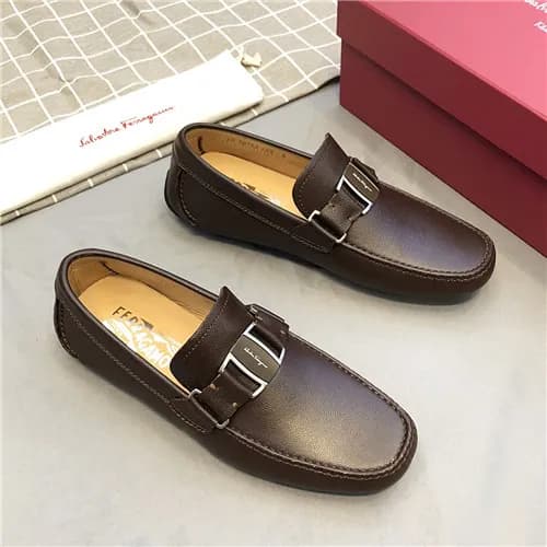 Salvatore Ferragamo 2021 Men's Leather Loafer … - 1