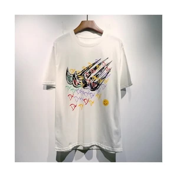 Dior Mm/Wm Casual Crew-neck Short Sleeved Tshirts… - 1