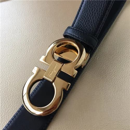 Salvatore Ferragamo 2021 Men's Leather Belt,3.… - 1