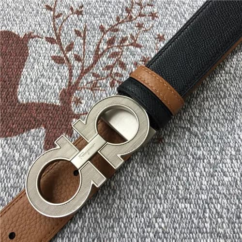Salvatore Ferragamo 2021 Men's Leather Belt,3.… - 1