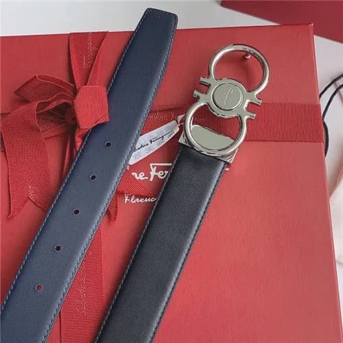 Salvatore Ferragamo 2021 Men's Leather Belt,3.… - 1