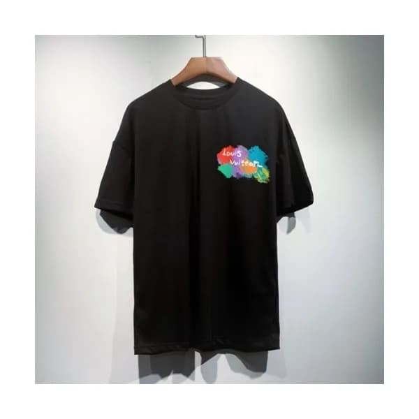 Louis vuitton Mm/Wm Logo Short Sleeved Tshirts Bl… - 1
