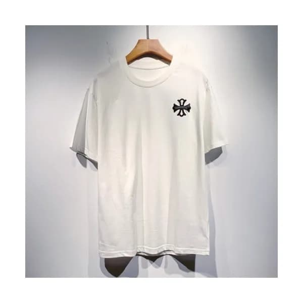 Chrome hearts Mens Logo Casual Short Sleeved Tshi… - 1