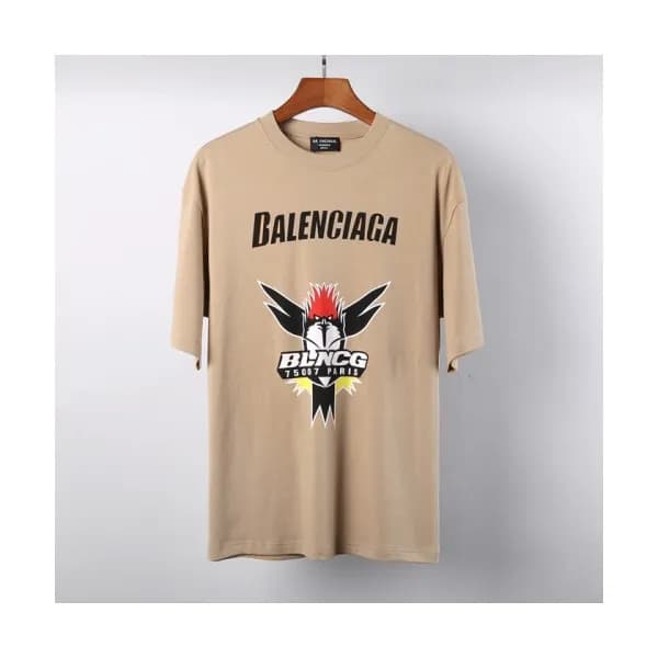 Balenciaga Mm/Wm Logo Cotton Short Sleeved Tshirt… - 1