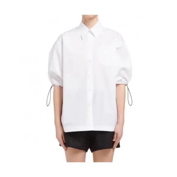 Prada Womens Basic Cotton Tshirts White - 프라다 202… - 1