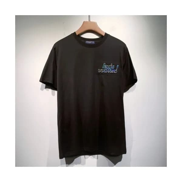 Louis vuitton Mm/Wm Logo Short Sleeved Tshirts Bl… - 1