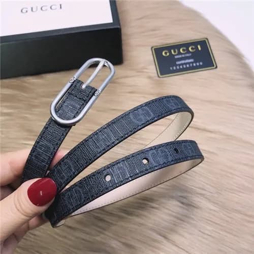 Gucci 2021 Women's Leather Belt,1.5cm,GUBT0210… - 1