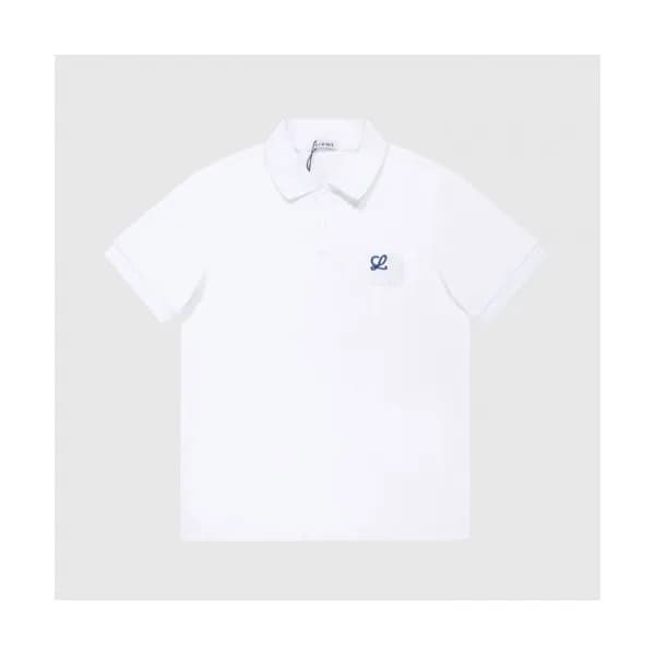 Loewe Mens Smile Short Sleeved Tshirts White - 로에… - 1