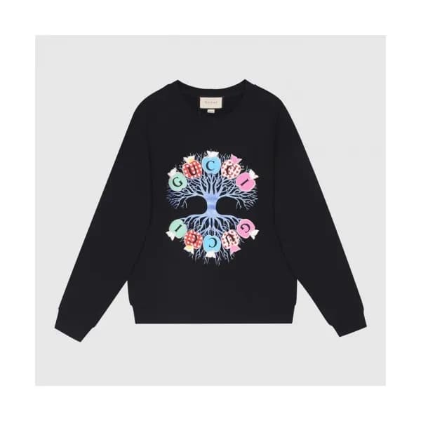 Gucci Mm/Wm Logo Crew-neck Cotton Tshirts Black -… - 1