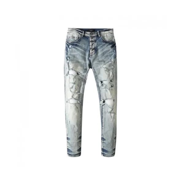 Amiri Mens Trendy Denim Pants Blue - 아미리 2021 남성 … - 1
