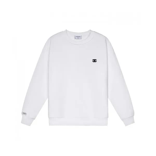 Chanel Mm/Wm Crew-neck Logo Cotton Tshirts White … - 1