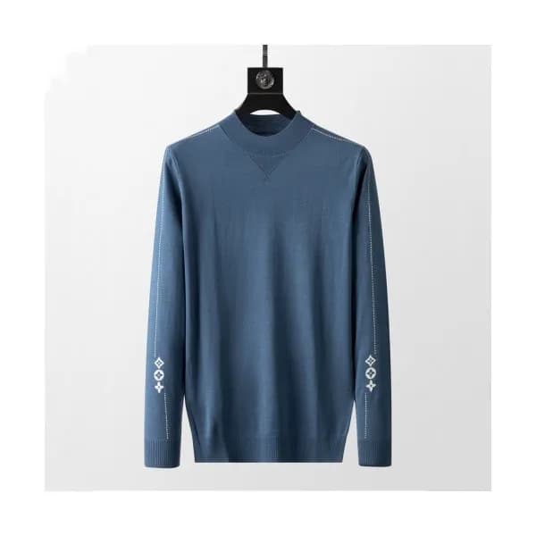 Louis vuitton Mens Casual Wool Sweaters Blue - 루이… - 1