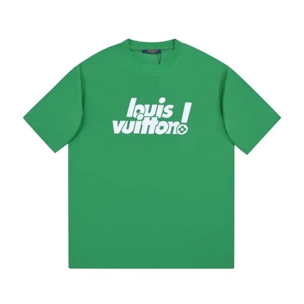 루이비통 남성 크루넥 그린 반팔티 - Mens Green Tshirts - lou03980… - 1
