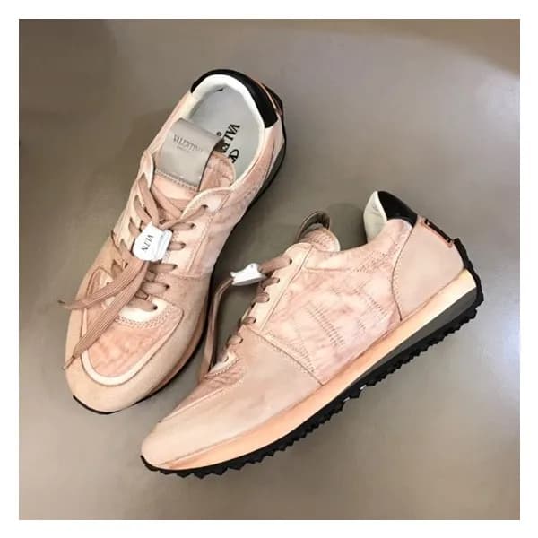 발렌티노 남성 트렌디 핑크 스니커즈 - Mens Pink Sneakers - val0252… - 1