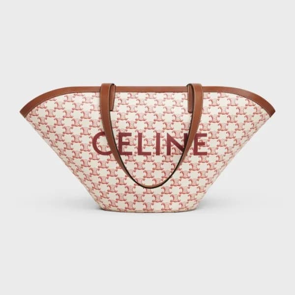 셀린느 여성 트럼펫 화이트 쇼퍼백 - Womens White Shoulder Bag - c… - 1