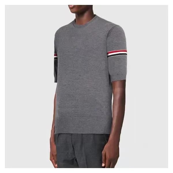 톰브라운 남성 그레이 크루넥 반팔티 - Mens Gray Tshirts - thom0157… - 1