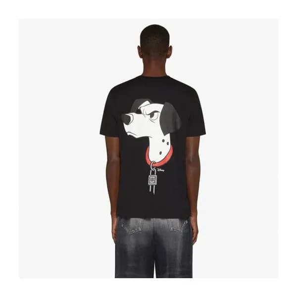 지방시 남성 크루넥 블랙 반팔티 - Mens Black Tshirts - giv0790x - 1