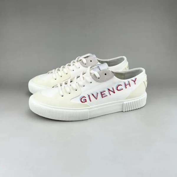 지방시 남성 클래식 화이트 스니커즈 - Givenchy Mens White Sneakers… - 1