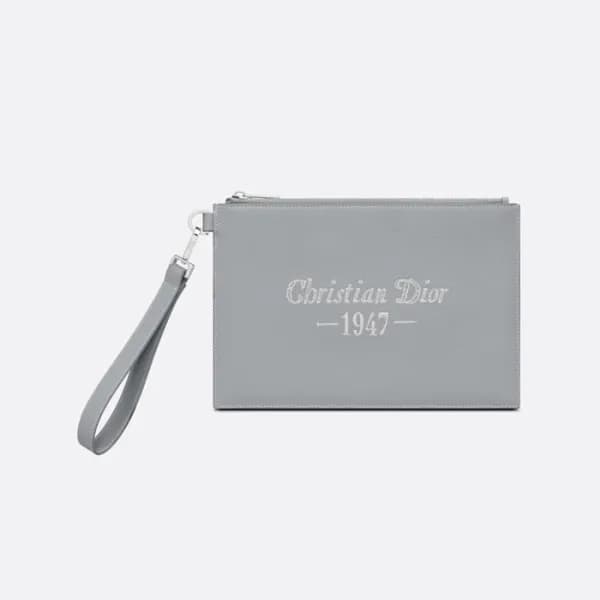 디올 남성 그레이 클러치 - Dior Mens Gray Clutch - di73x - 1