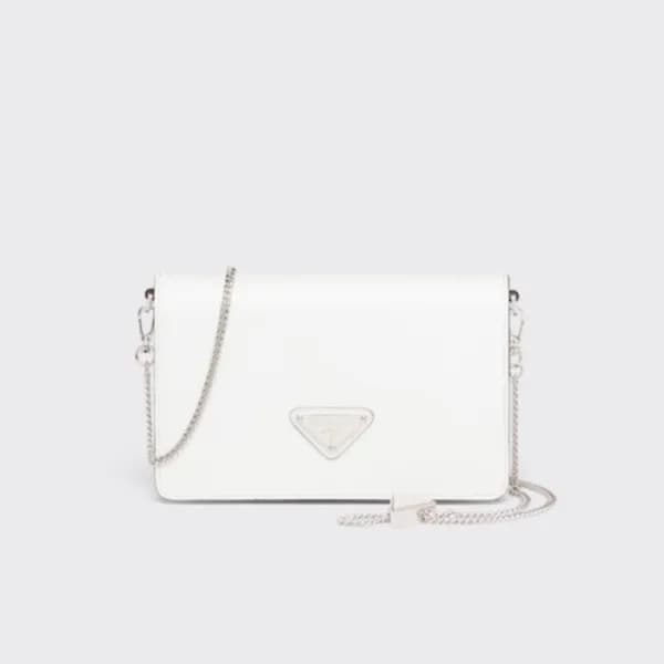 프라다 여성 화이트 체인백 - Prada Womens White Cross Bag - pr… - 1
