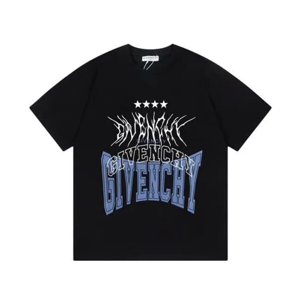 지방시 남성 크루넥 블랙 반팔티 - Givenchy Mens Black Tshirts - … - 1