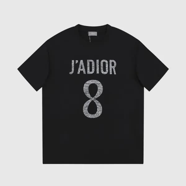 디올 남성 블랙 크루넥 반팔티 - Dior Mens Black Tshirts - di265… - 1