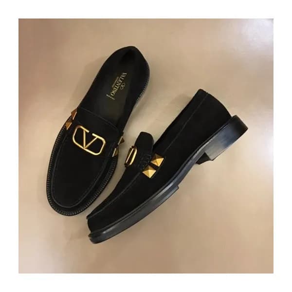발렌티노 남성 블랙 로퍼 - Valentino Mens Black Loafer - val4… - 1