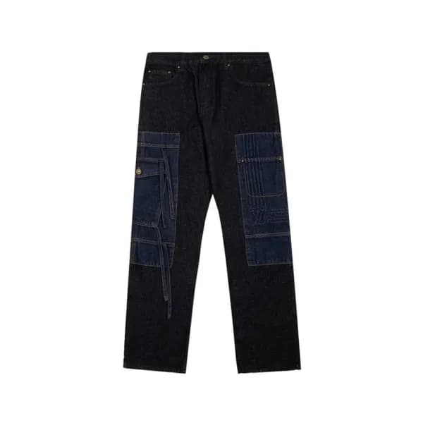 루이비통 남성 블랙 청바지 - Louis vuitton Mens Black Jeans - … - 1