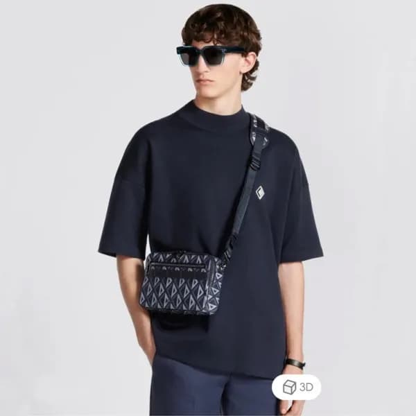디올 남성 블루 다이아 메신저백 - Dior Mens Blue Cross Bag - di5… - 1