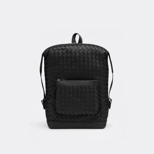 보테가베네타 남성 클래식 블랙 백팩 - Bottega veneta Mens Black Ba… - 1