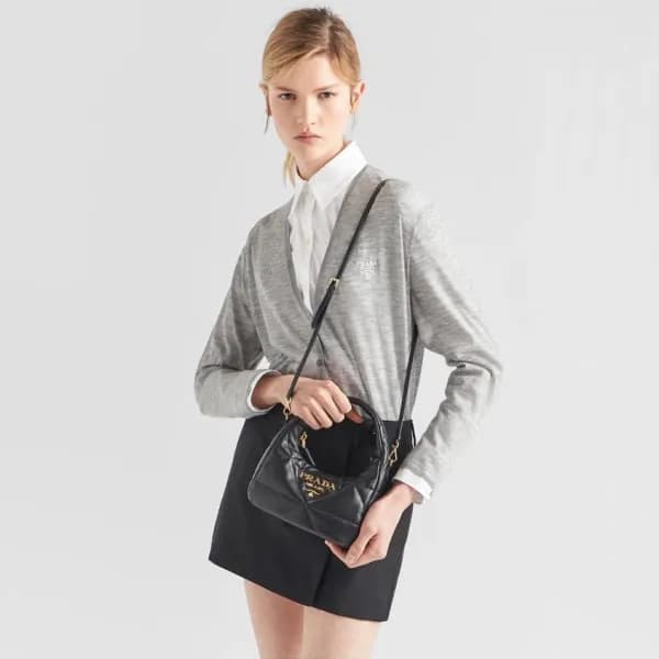 프라다 여성 블랙 숄더백 - Prada Womens Black Shoulder Bag - … - 1