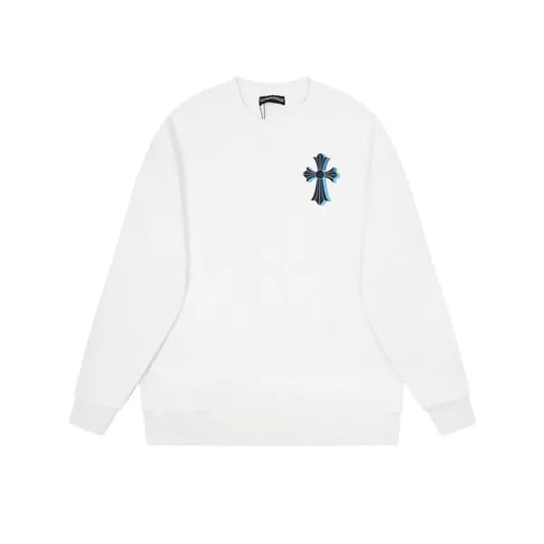 크롬하츠 남성 화이트 맨투맨 - Chrome Hearts Mens White Tshirts… - 1