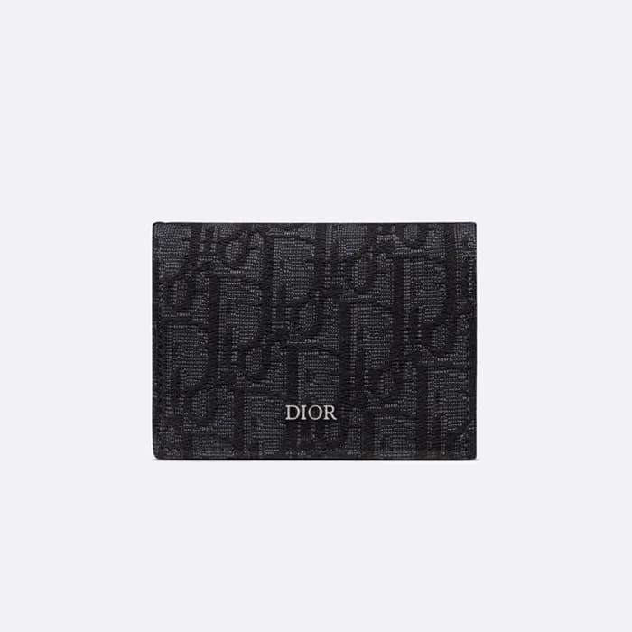 디올 남성 블랙 카드 지갑 - Dior Mens Black Card Wallets - di… - 1