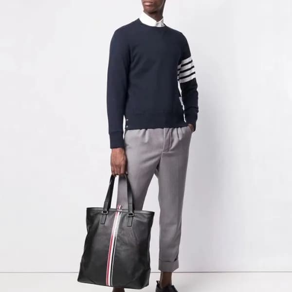 톰브라운 남성 블랙 서류가방 - Thom Browne Mens Business Bag - … - 1